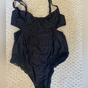 Urban outfitters black lace bodysuit